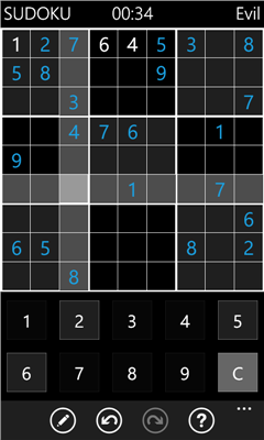 sudoku app windows phone